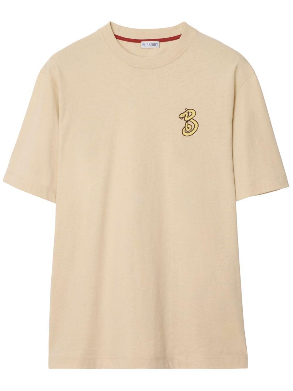 B Snake cotton t-shirt Product Image