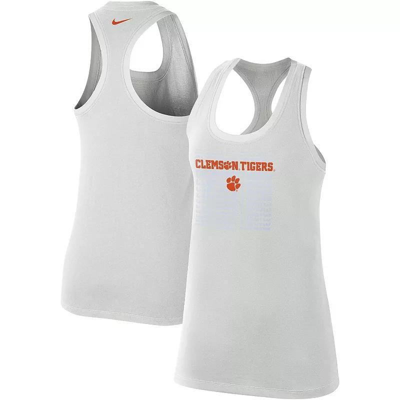 Women's Nike  Gray Clemson Tigers Game Time Tank Top, Size: 2XL, Grey Product Image