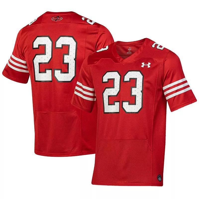 Men's Under Armour #23 Red Texas Tech Red Raiders Throwback Replica Jersey, Size: Small Product Image