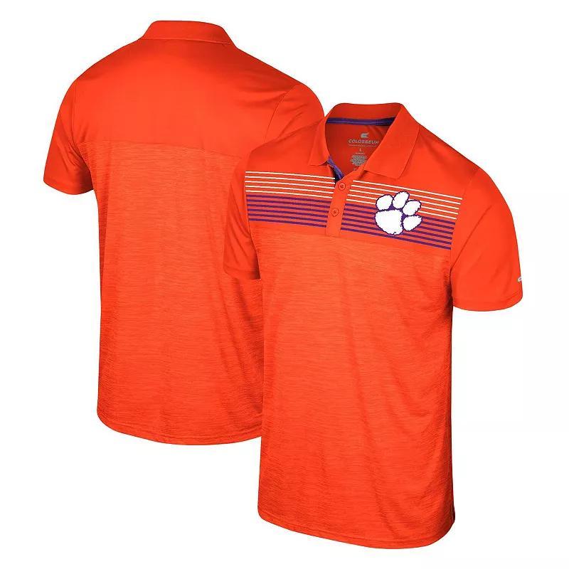 Men's Colosseum Orange Clemson Tigers Big & Tall Langmore Polo, Size: 4XB Product Image
