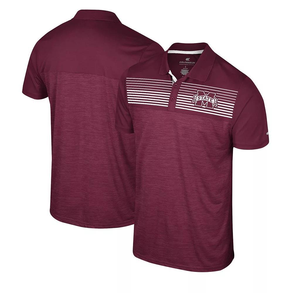 Men's Colosseum Maroon Mississippi State Bulldogs Langmore Polo, Size: XXL, Mst Red Product Image