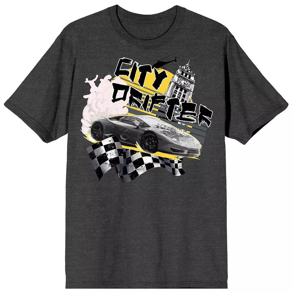 Men's Sleek Rebel City Drifter Graphic Tee,  Product Image
