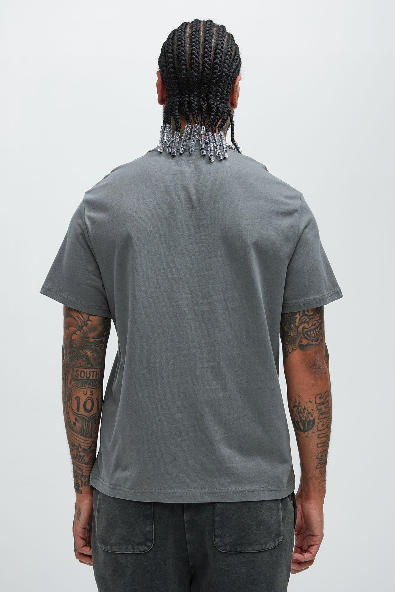 Essential Short Sleeve Crew Tee - Charcoal Product Image