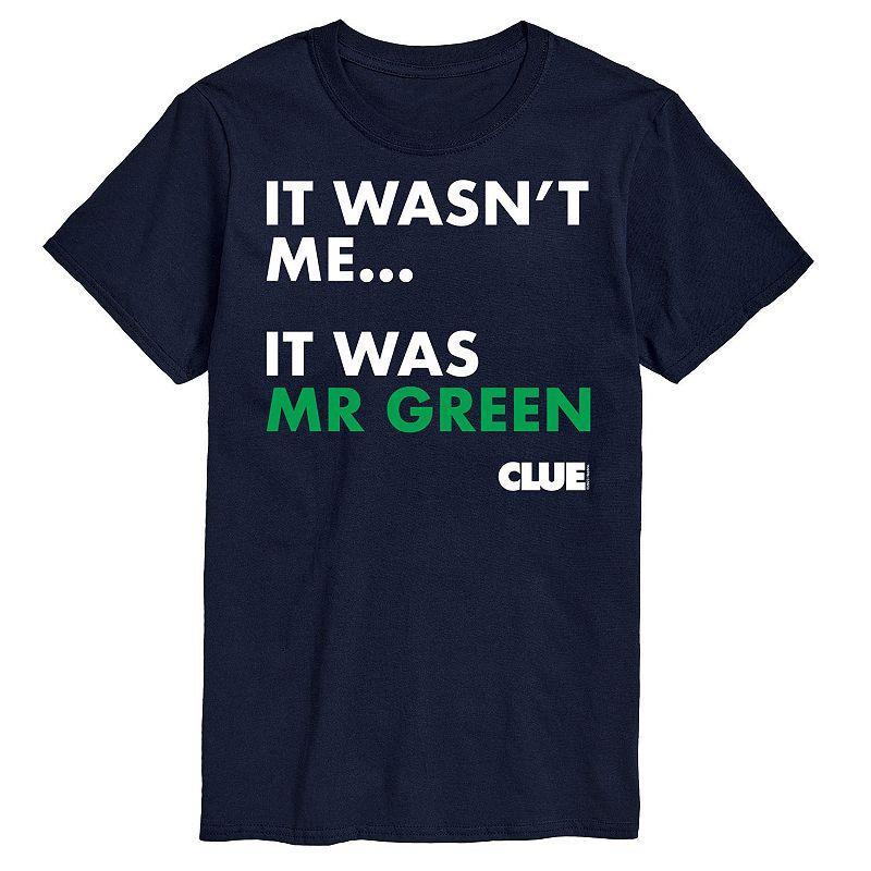 Big & Tall Clue It Was Mr Green Graphic Tee, Men's, Size: 6XB, Blue Product Image