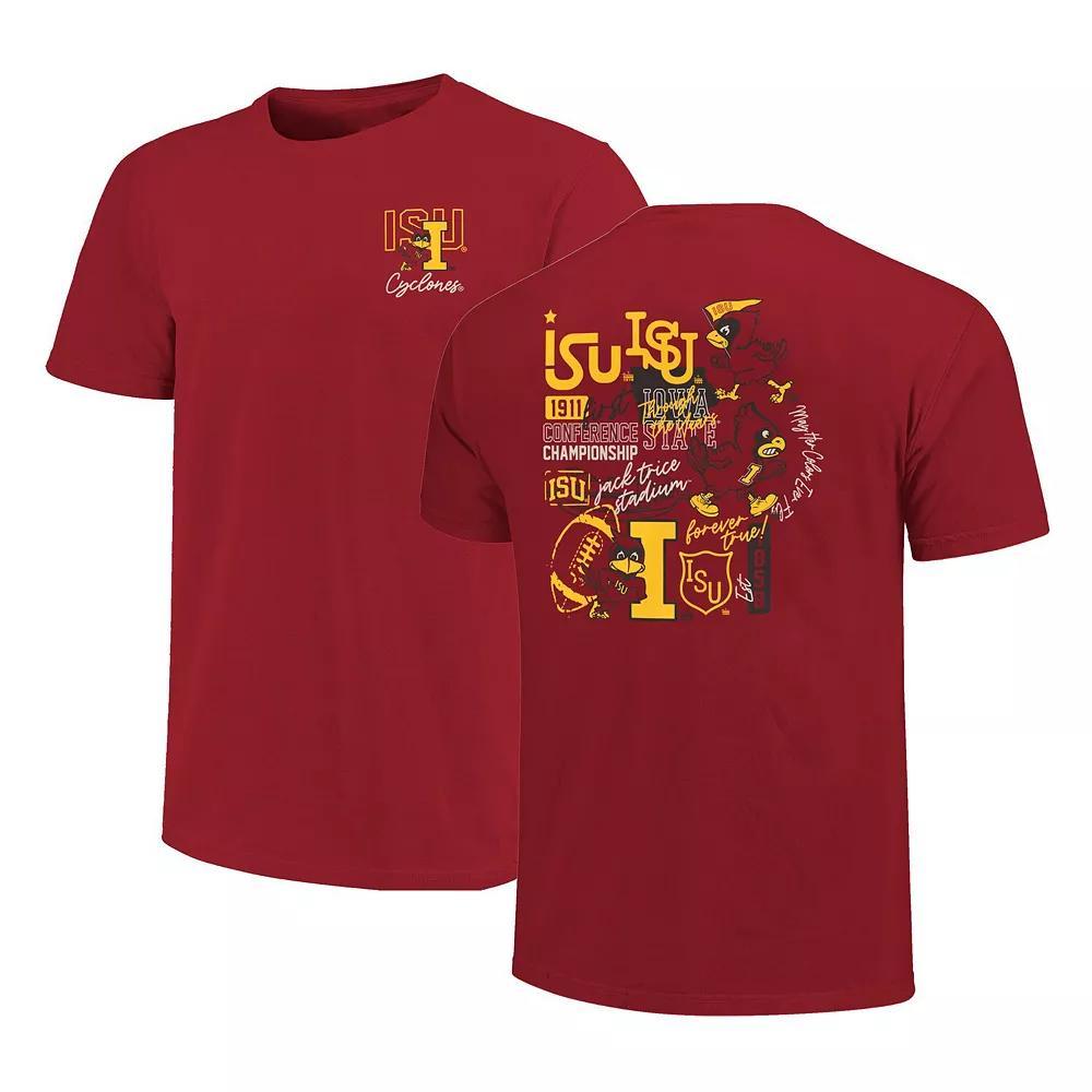 Mens Cardinal Iowa State Cyclones Through The Years 2-Hit T-Shirt Product Image