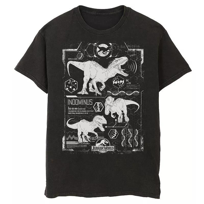 Mens Jurassic World Indominus Rex Schematic Tee, Mens Product Image