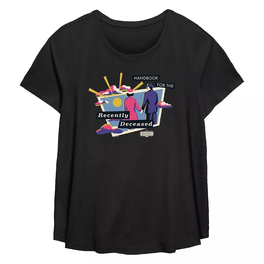 Plus Size Champagne Now Resolutions Later Flowy Graphic Tee, Women's, Size: 4XL, Black Product Image