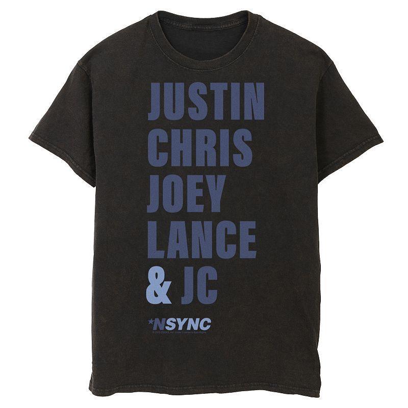 Men's N sync The Boys Graphic Tee, Size: Small, Black Product Image