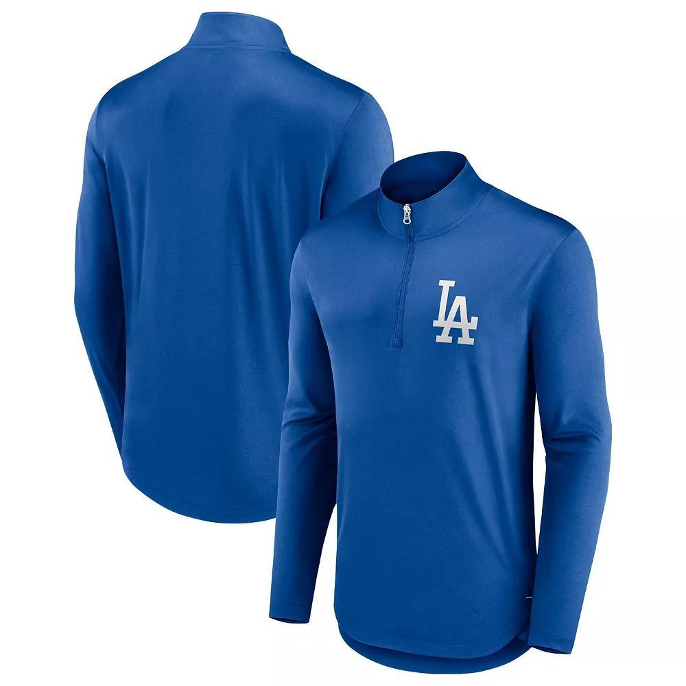 Men's Fanatics Branded Royal Los Angeles Dodgers Tough Minded Quarter-Zip Jacket, Size: 3XL, Blue Product Image