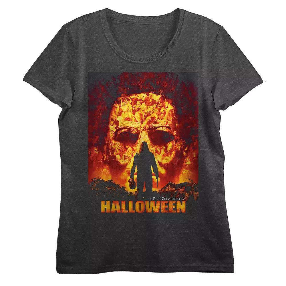 Juniors' Rob Zombies Halloween Fiery Graphic Tee, Women's,  Product Image