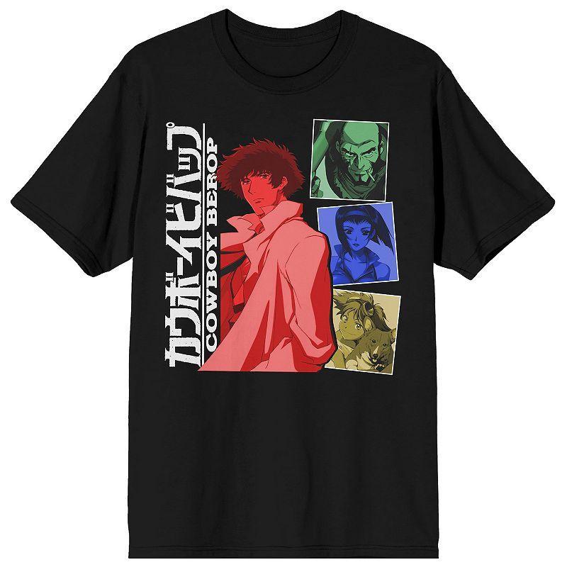 Men's Cowboy Bebop Spike And Crew Tee, Size: Large, Black Product Image