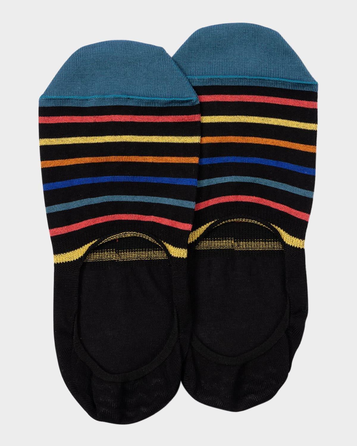 Mens Gilbert Stripe No-Show Socks Product Image