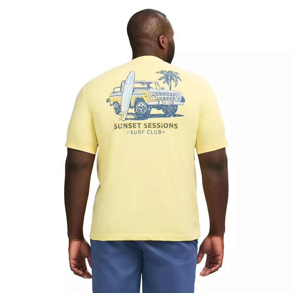 Big & Tall IZOD Saltwater Soft Wash Short Sleeve Graphic Tee, Men's, Size: XXL Tall, Yellow Meringue Product Image