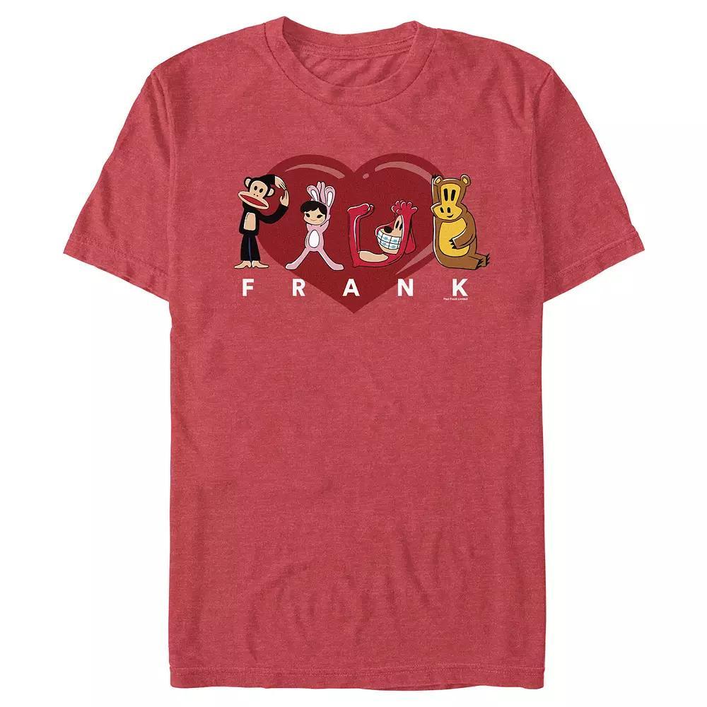 Men's Paul Frank Loving Friends Graphic Tee, Size: XS, Red Grey Product Image