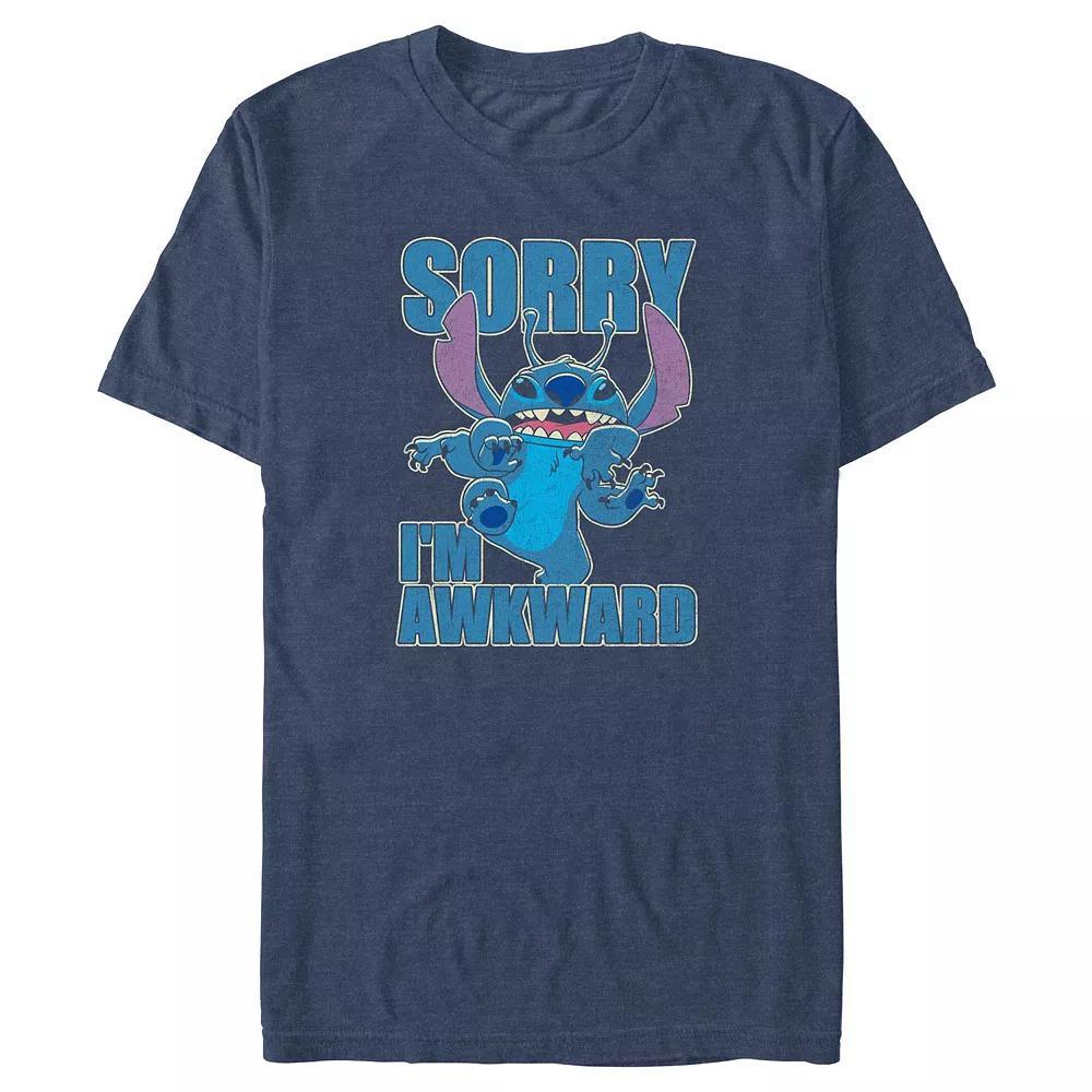 Disney's Lilo & Stitch Sorry I'm Awkward Stitch Big & Tall Graphic Tee, Men's,  Product Image
