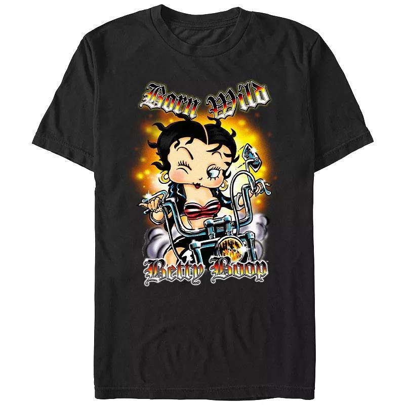Men's Betty Boop Born Wild Graphic Tee,  Product Image