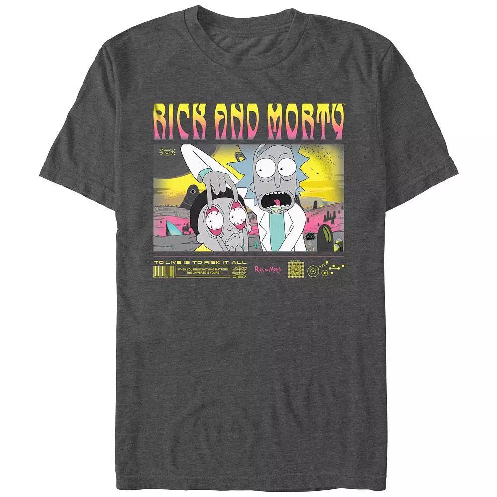 Men's Rick And Morty Open Your Eyes Morty Graphic Tee, Size: Small, Grey Heather Product Image