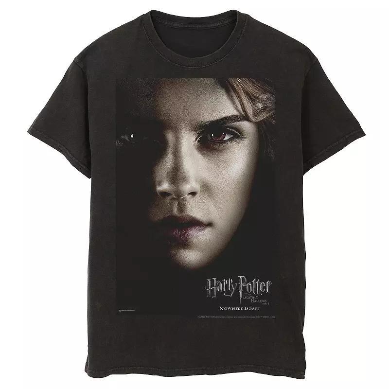 Mens Harry Potter Deathly Hallows Hermione Character Poster Graphic Tee Product Image