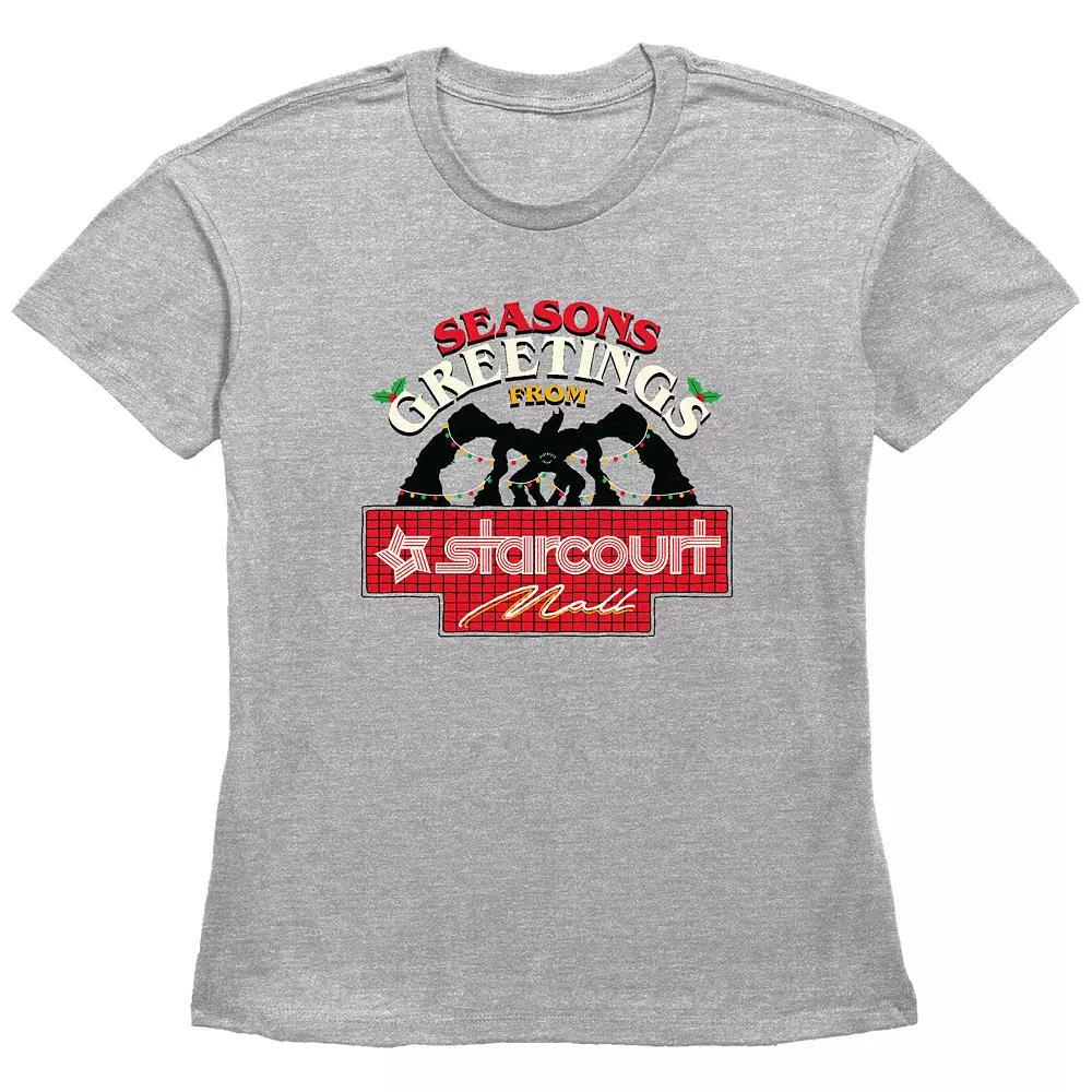 Women's Stranger Things Season's Greetings From Starcourt Mall Graphic Tee,  Product Image