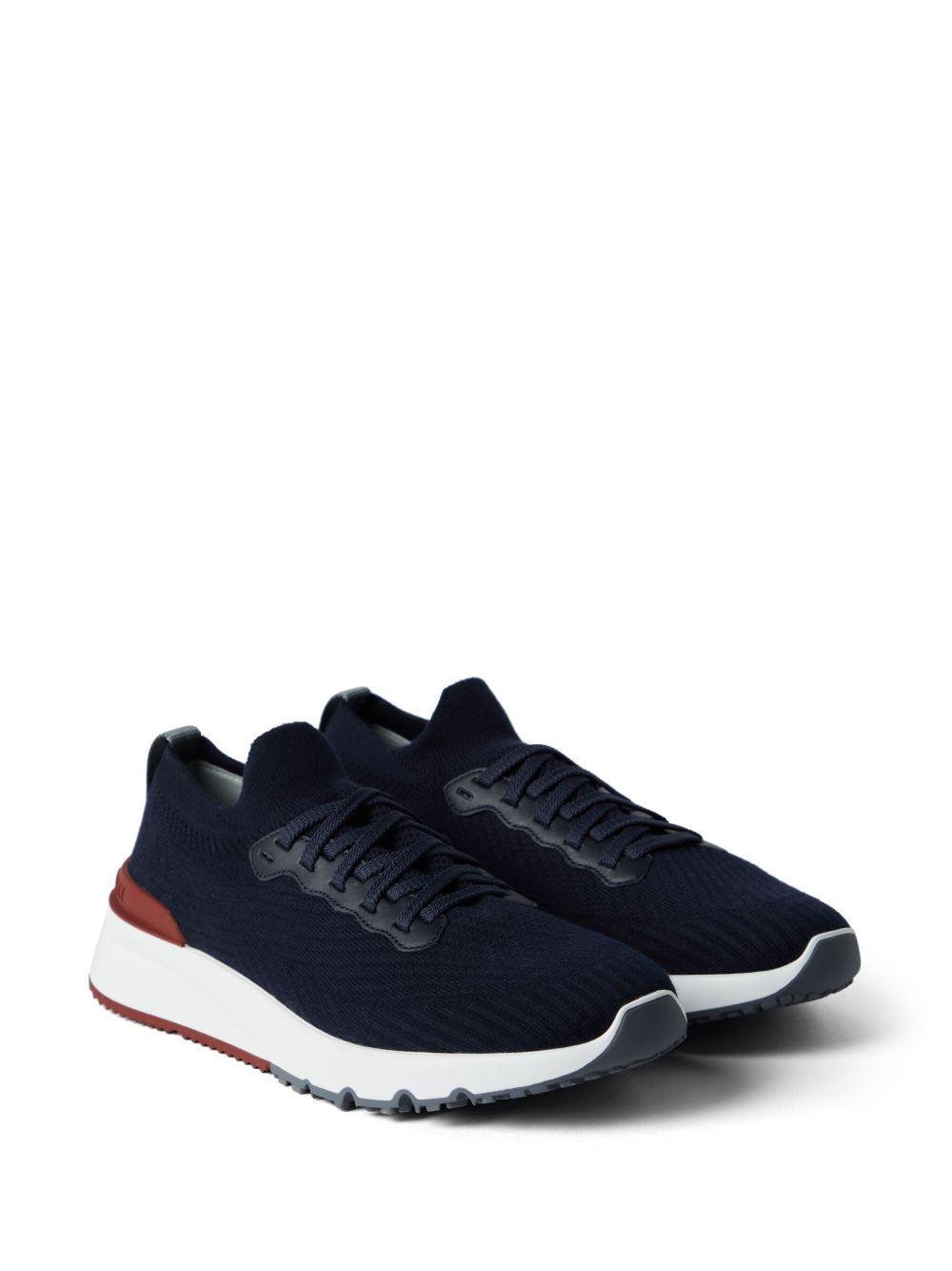 lace-up mesh sneakers Product Image