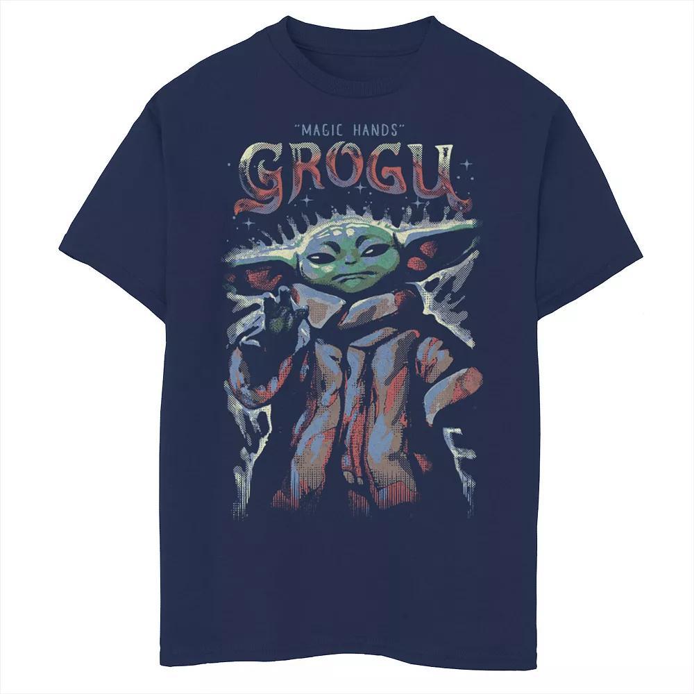 Boys 8-20 Star Wars The Mandalorian Magic Hands Grogu Sketch Graphic Tee, Boy's, Size: Medium, Blue Product Image