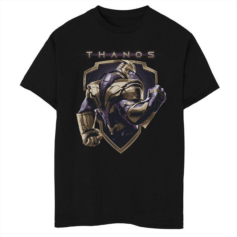 Men's Avengers Thanos Shield Tee, Size: Large, Black Product Image