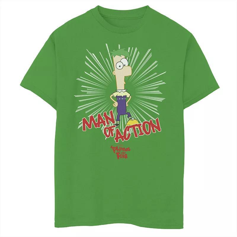 Disney's Phineas & Ferb Boys 8-20 Man Of Action Graphic Tee, Boy's, Size: XS, Royal Product Image