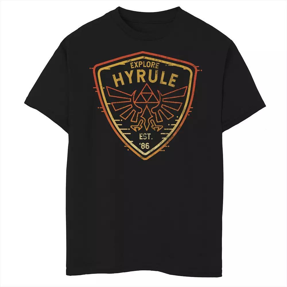 Boys 8-20 Nintendo Zelda Explore Camp Hyrule Crest Shield Graphic Tee, Boy's,  Product Image
