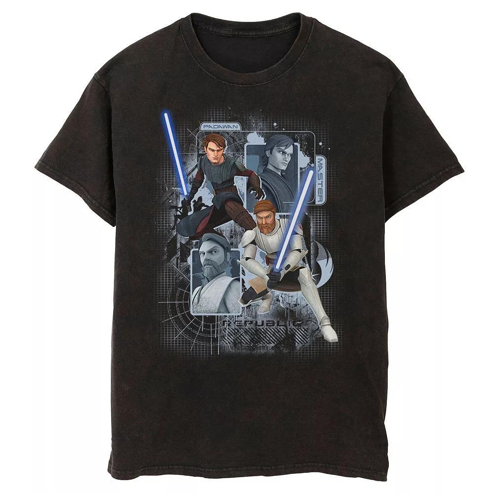 Men's Star Wars Clone Wars Padawan Master Tee, Size: 3XL, Black Product Image