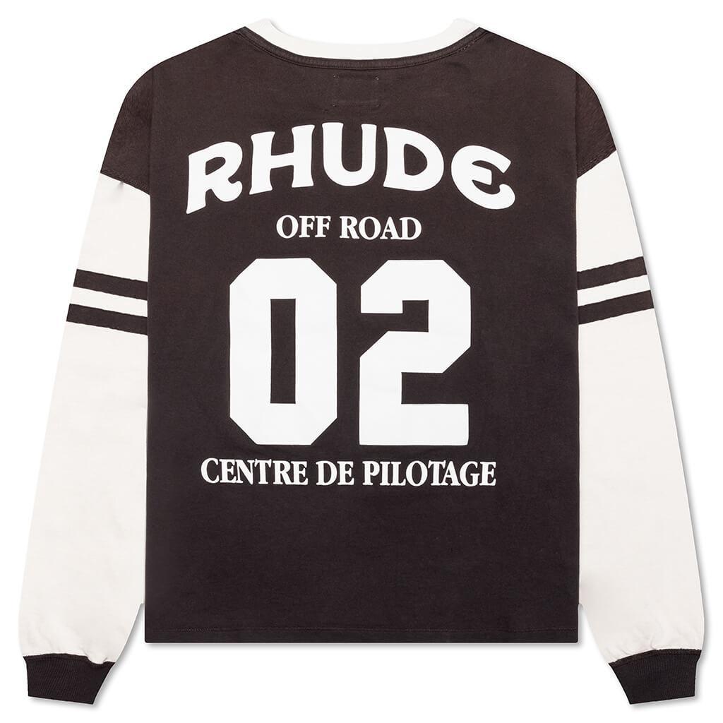 Triple R Contrast L/S Tee - Black/White Male Product Image