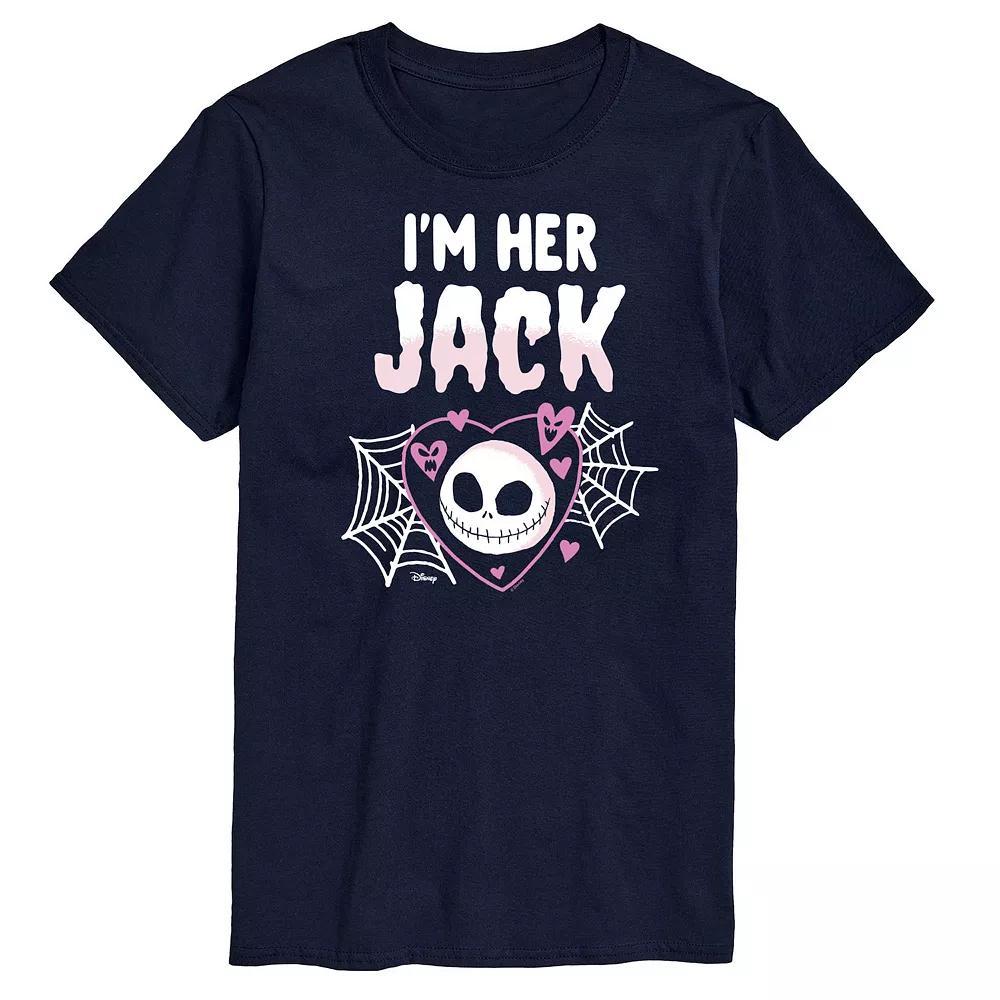 Disney's Nightmare Before Christmas Men's I'm Her Jack Graphic Tee, Size: Small, Blue Product Image