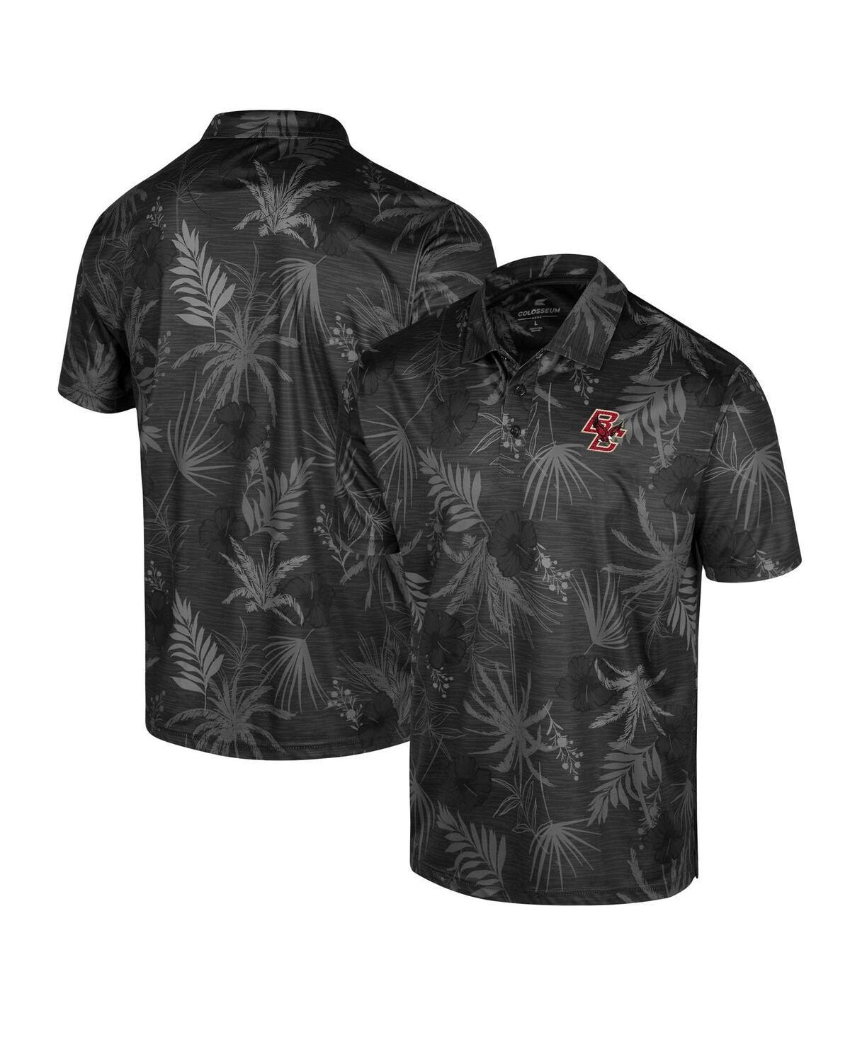 Mens Colosseum Black Wyoming Cowboys Palms Team Polo Shirt Product Image