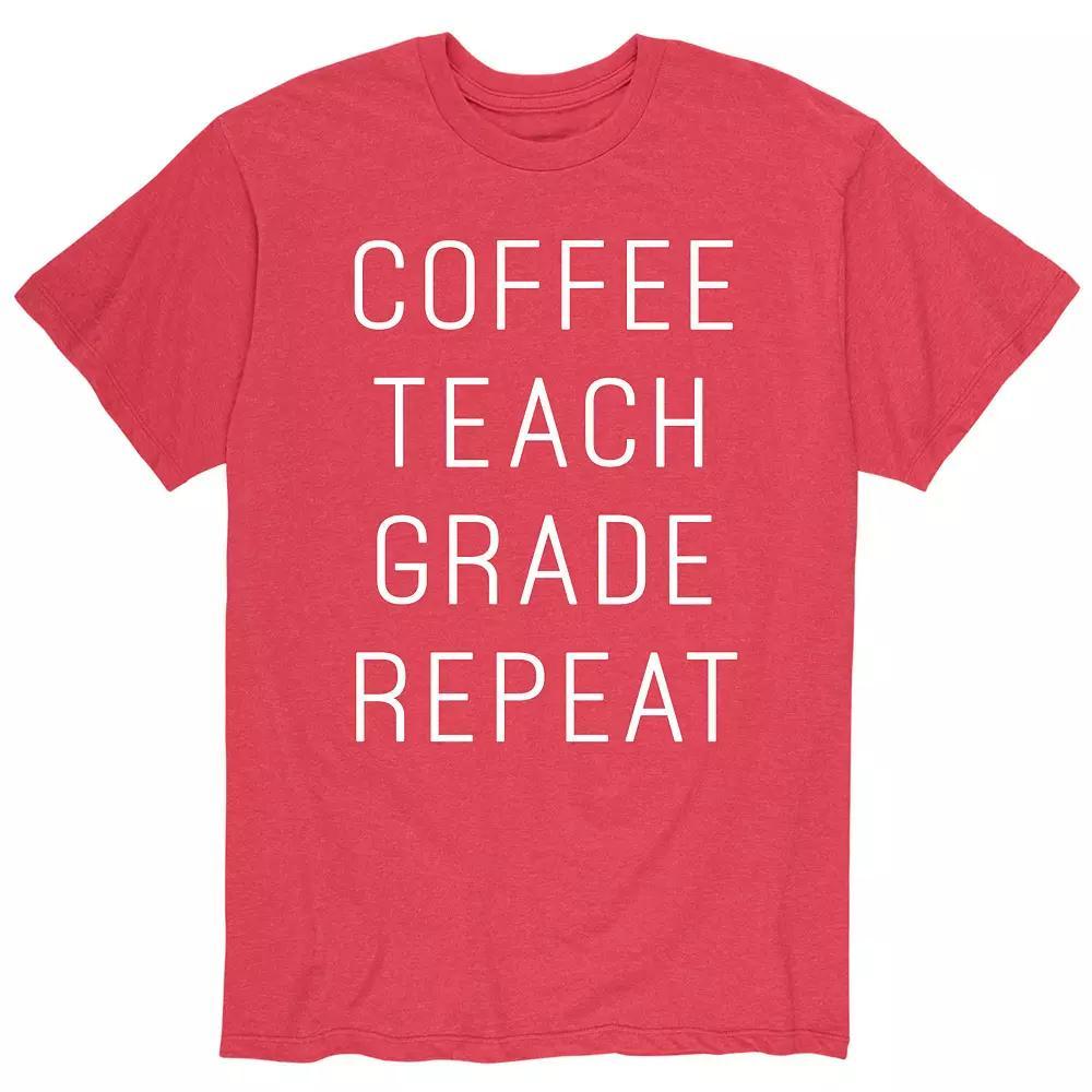 Men's Coffee Teach Grade Repeat Tee,  Product Image