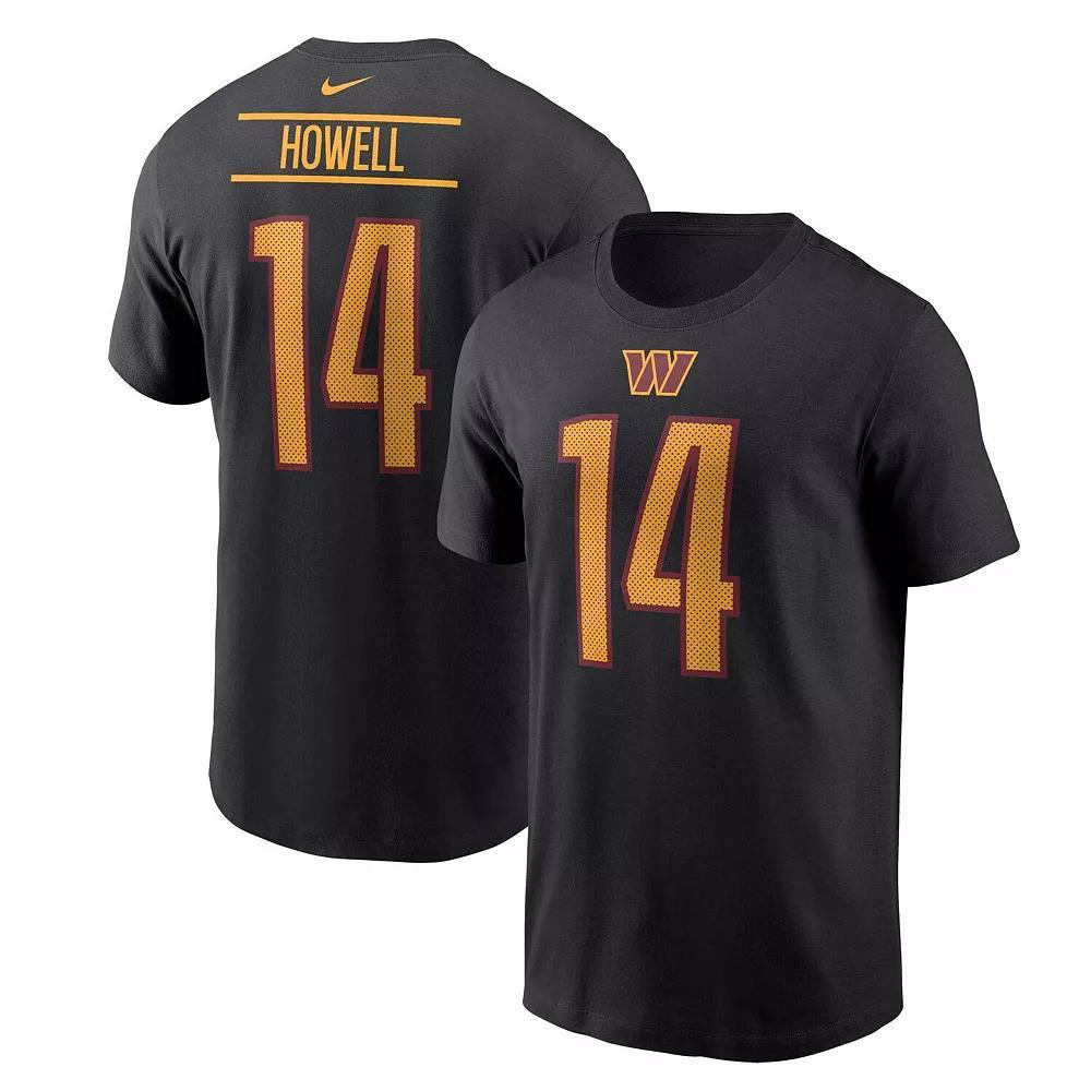 Men's Nike Sam Howell  Black Washington Commanders  Player Name & Number T-Shirt, Size: Medium, Wft Black Product Image