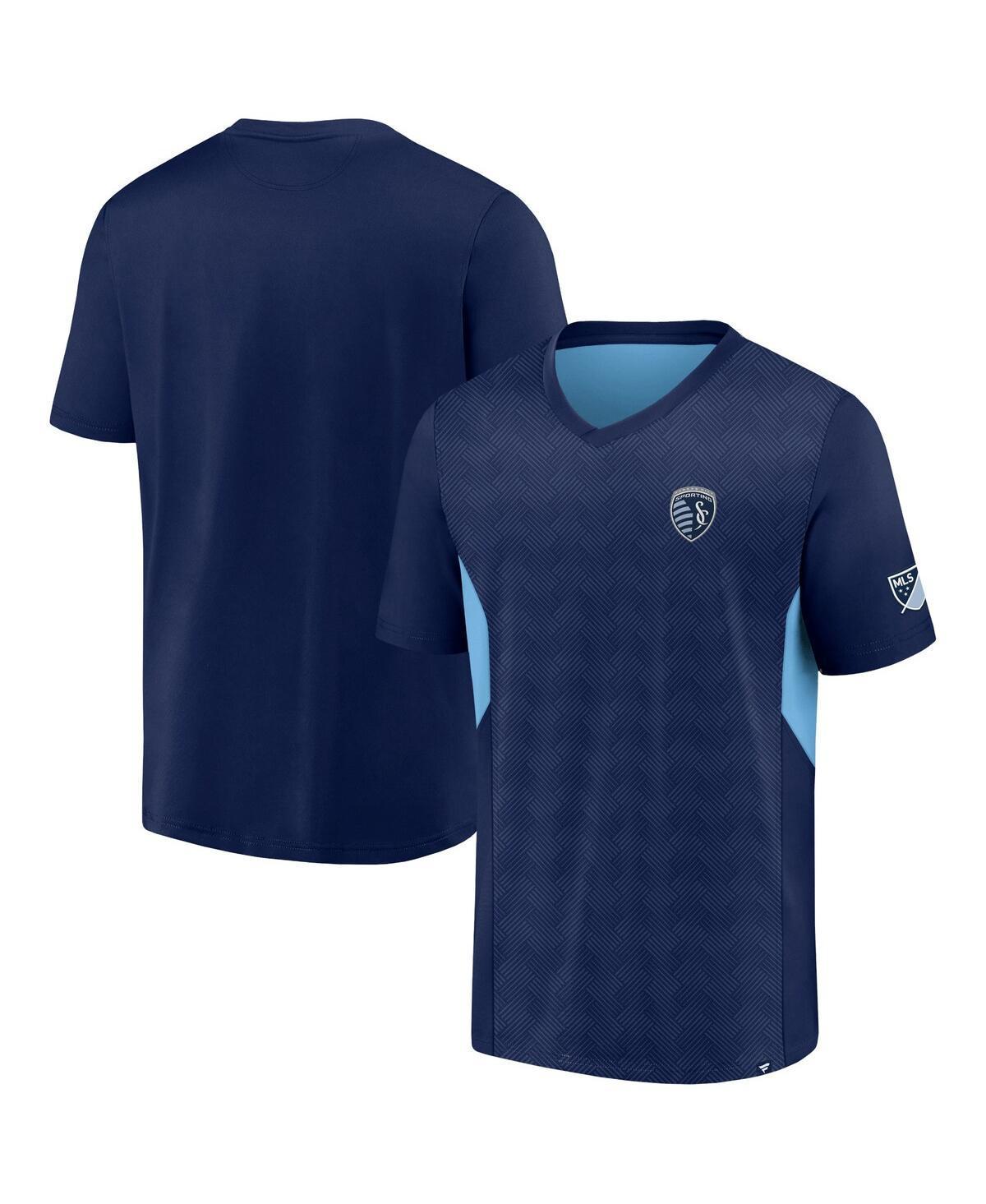 Mens Fanatics Branded Sporting Kansas City Extended Play V-Neck T-Shirt Blue Product Image