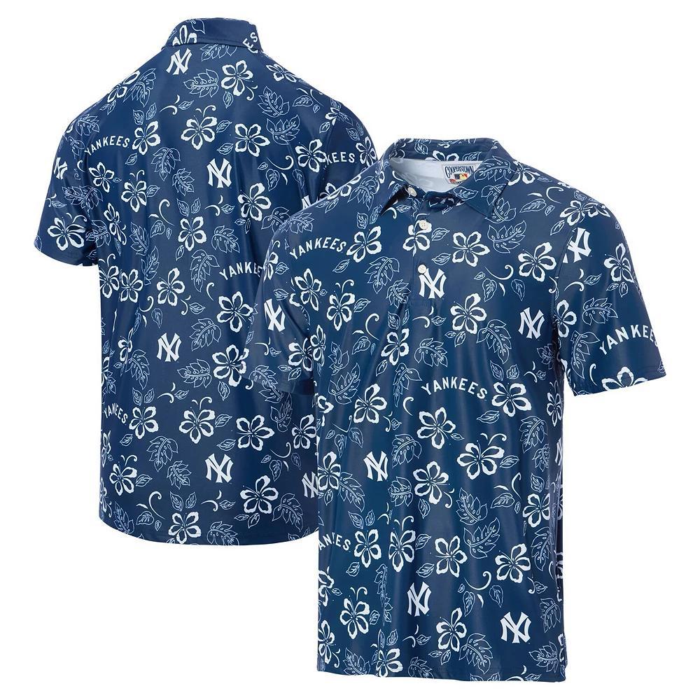 Men's Reyn Spooner Navy New York Yankees Cooperstown Collection Performance Polo,  Product Image