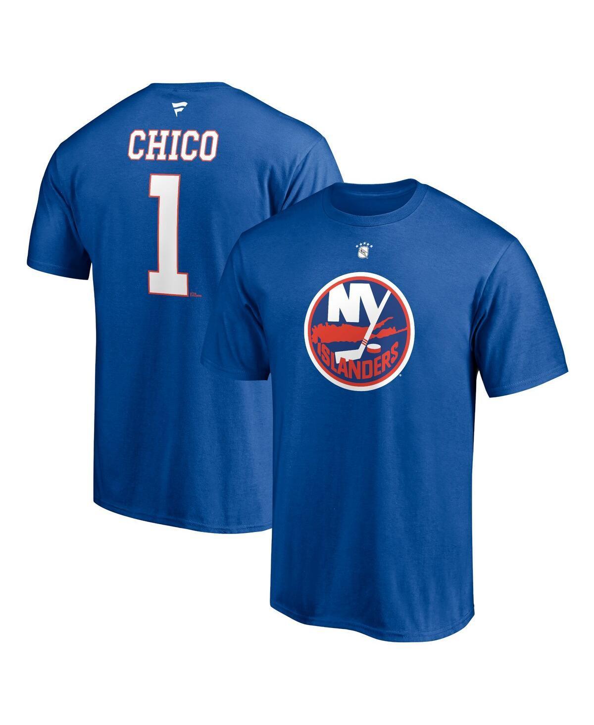 Mens Fanatics Branded Glenn Resch Royal New York Islanders Authentic Stack Retired Player Nickname & Number T-Shirt Product Image