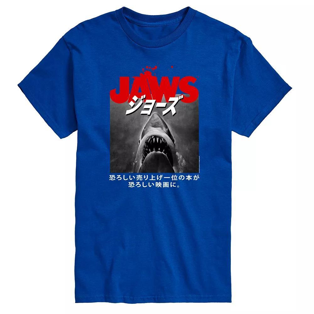 Big & Tall Jaws Poster Kanji Tee, Men's, Size: XL Tall, Blue Product Image