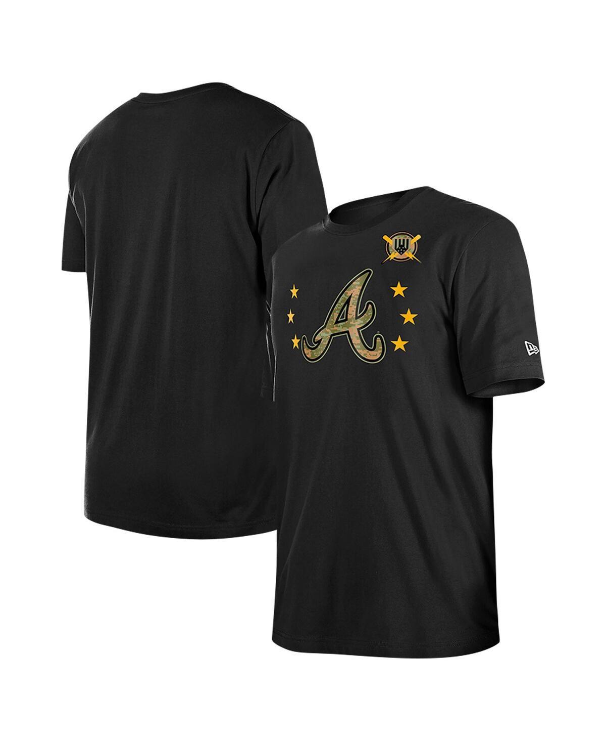 New Era Mens Black Atlanta Braves 2024-Armed Forces Day T-Shirt Product Image