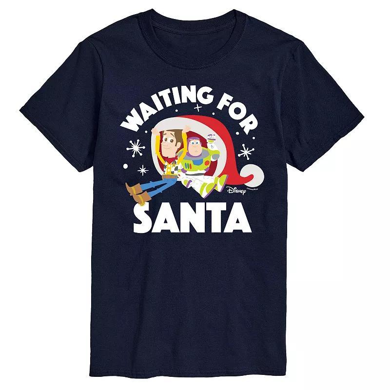 Disney / Pixar's Toy Story Woody & Buzz Lightyear Men's Waiting For Santa Graphic Tee,  Product Image