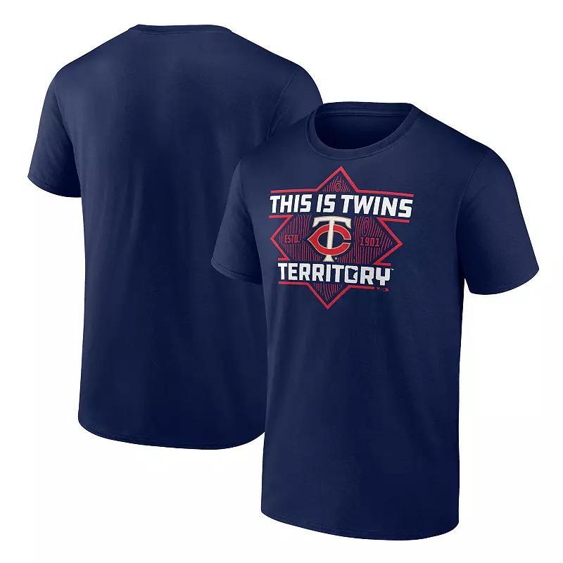 Men's Fanatics Branded Navy Minnesota Twins Hometown Collection Territory T-Shirt, Size: Large, Blue Product Image