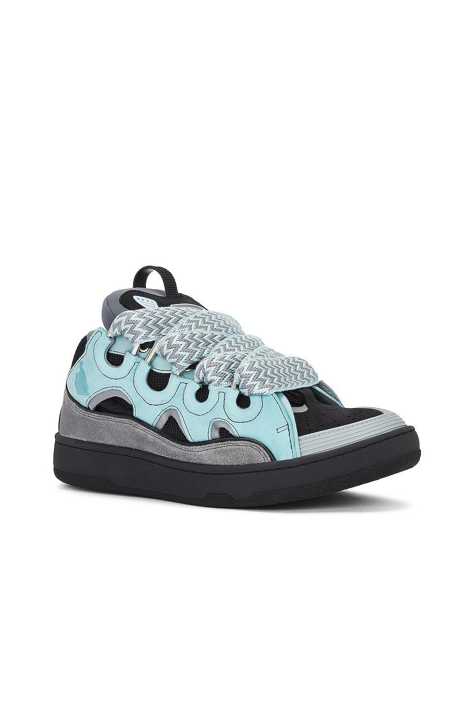 Lanvin Curb Sneaker in Grey Product Image