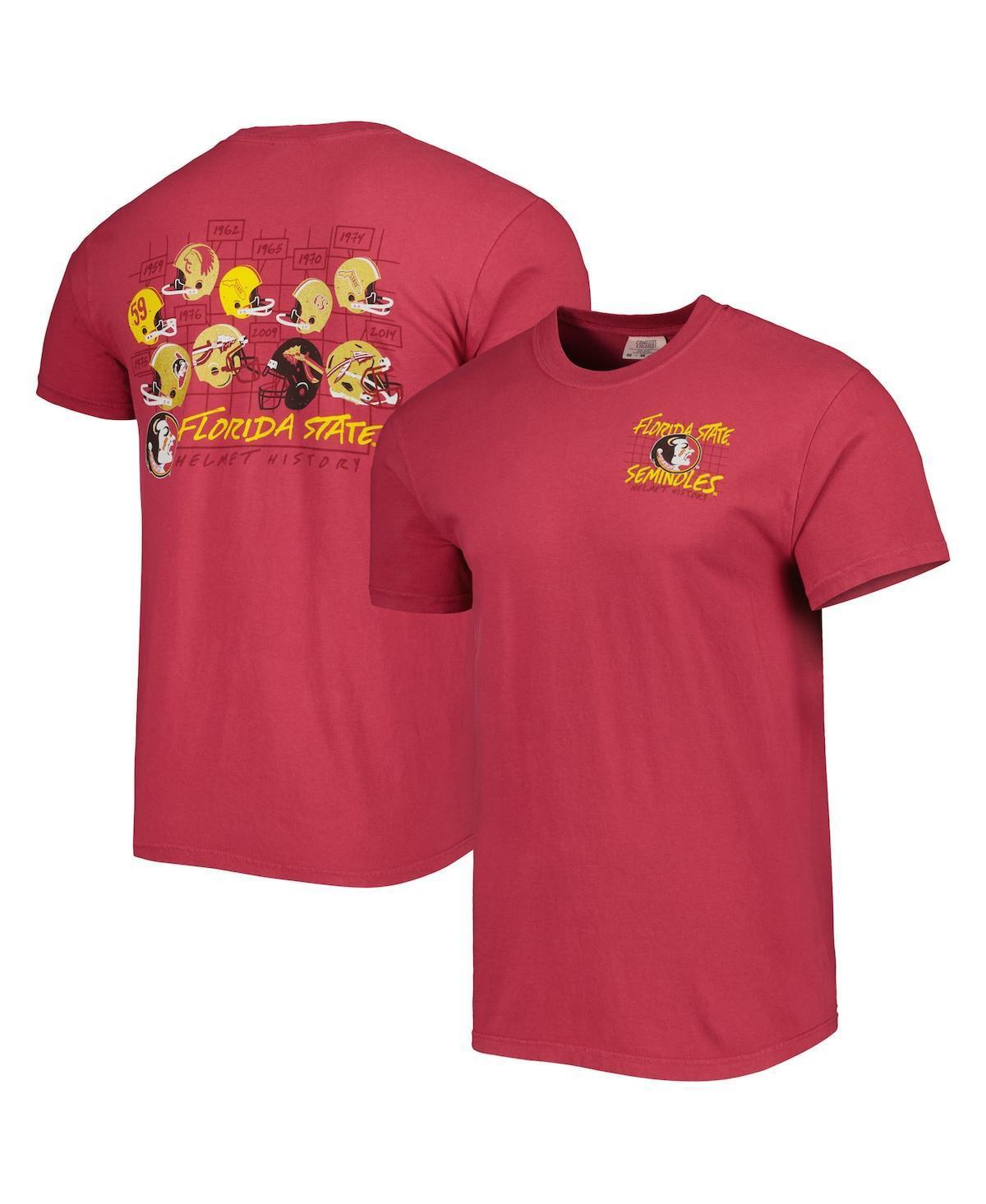 Mens Garnet Florida State Seminoles Vault Helmet History Comfort T-Shirt Product Image