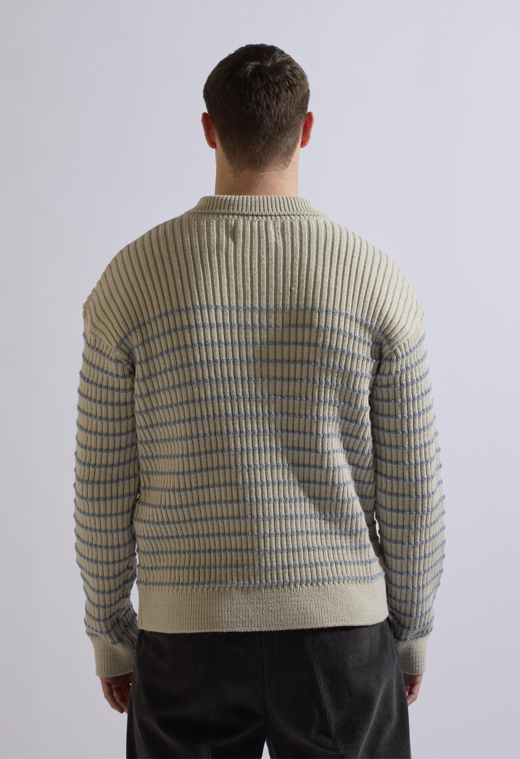 Hudson Half-Zip Sweater in Grey Product Image