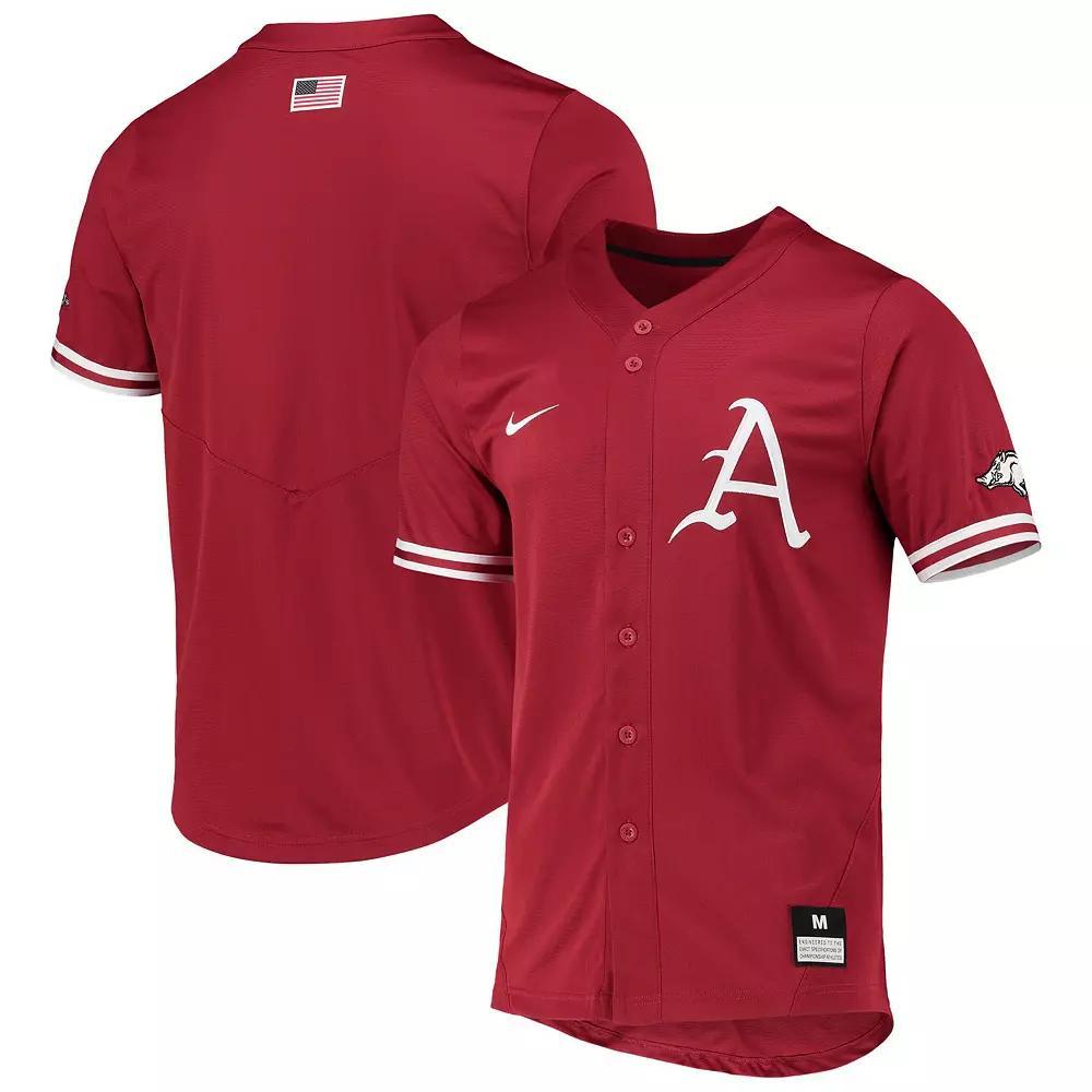 Men's Nike Cardinal Arkansas Razorbacks Replica Baseball Jersey, Size: 3XL, Red Product Image