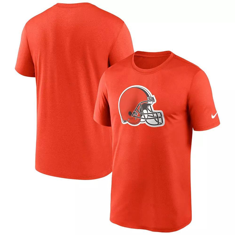 Men's Nike Orange Cleveland Browns Legend Logo Performance T-Shirt,  Product Image