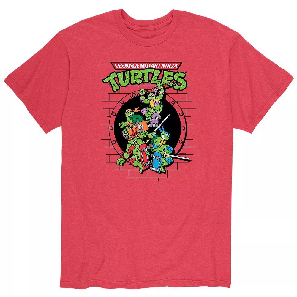 Men's Teenage Mutant Ninja Turtles Sewer Skateboard Tee, Size: Large, Red Product Image