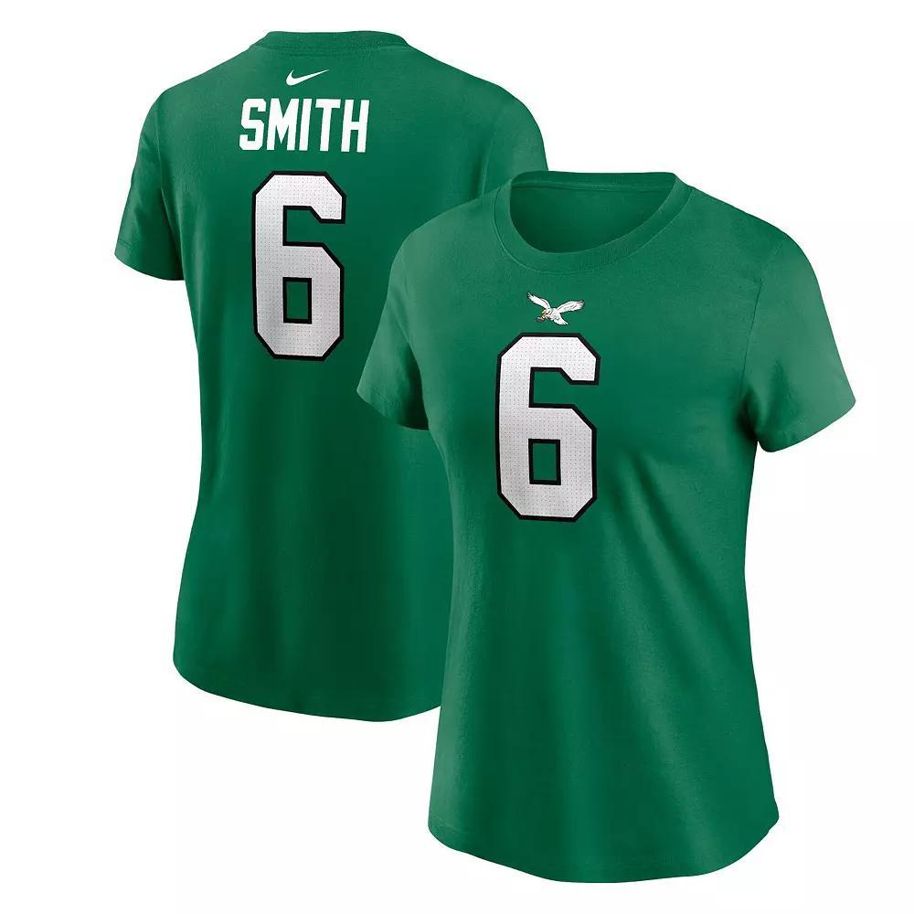 Women's Nike DeVonta Smith Kelly Green Philadelphia Eagles Player Name & Number T-Shirt,  Product Image
