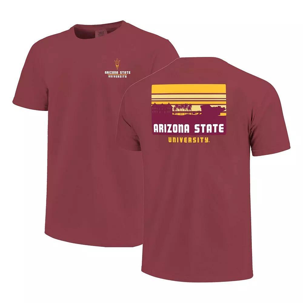 Men's Cardinal Iowa State Cyclones Striped Campus Skyline T-Shirt,  Product Image