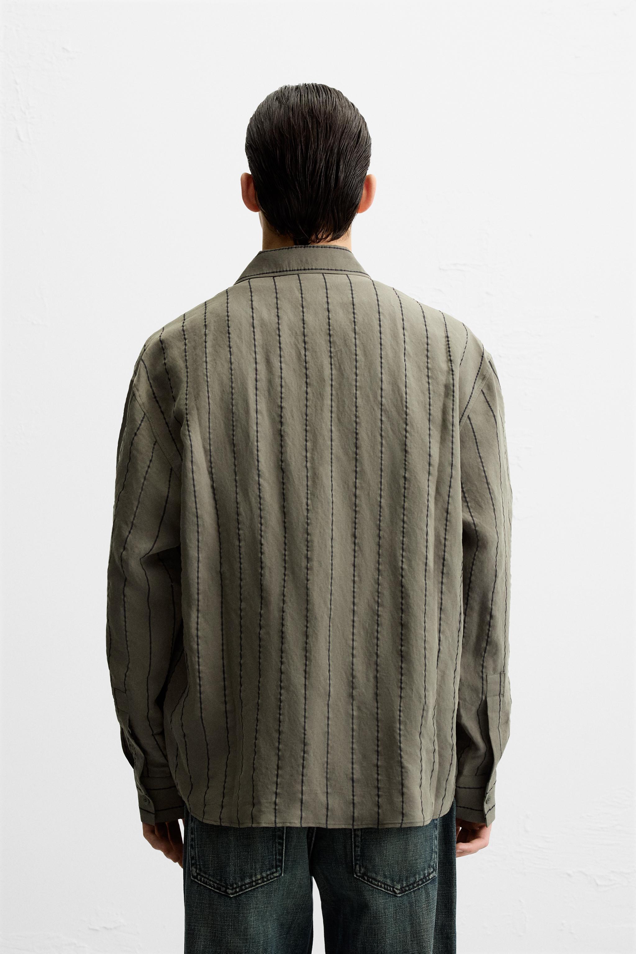 MODAL BLEND STRIPED SHIRT Product Image